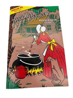 Hillbilly Cookin Mountaineer Style 1968 Cookbook Tates Sevierville TN Vintage